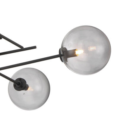 4-Light Sputnik Modern Linear Chandelier