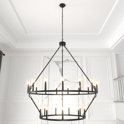 24 light wagon wheel chandelier (3) by ACROMA