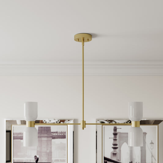 4 light modern linear chandelier (1) by ACROMA