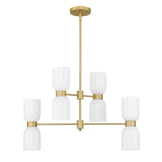 8 light modern linear chandelier (11) by ACROMA