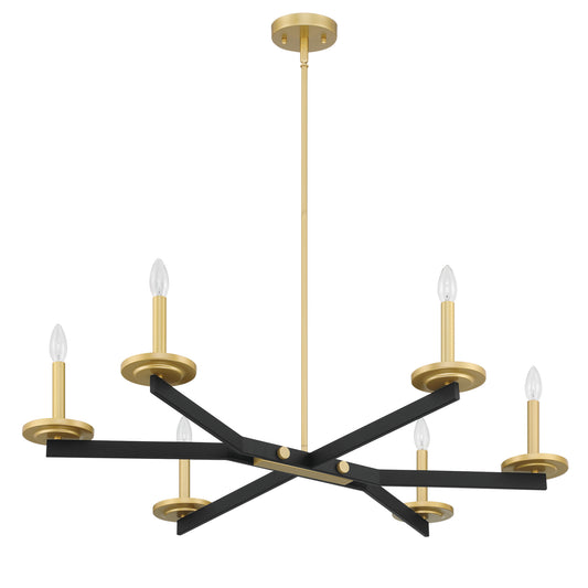 6 light modern linear chandelier (13) by ACROMA