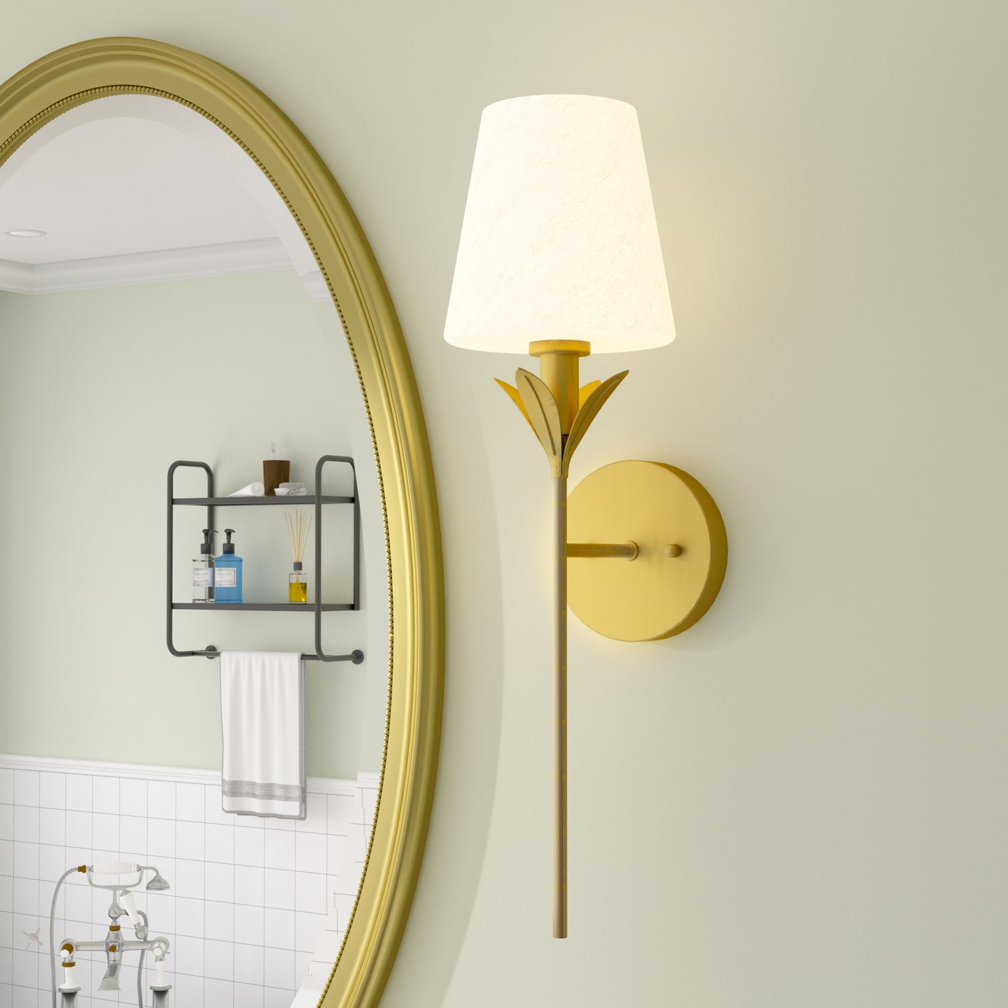 1 light vintage gold wallchiere (7) by ACROMA