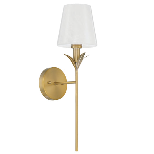 1-Light Vintage Gold Wallchiere UL Listed