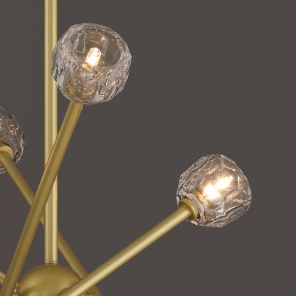 8 light sputnik glass chandelier (10) by ACROMA