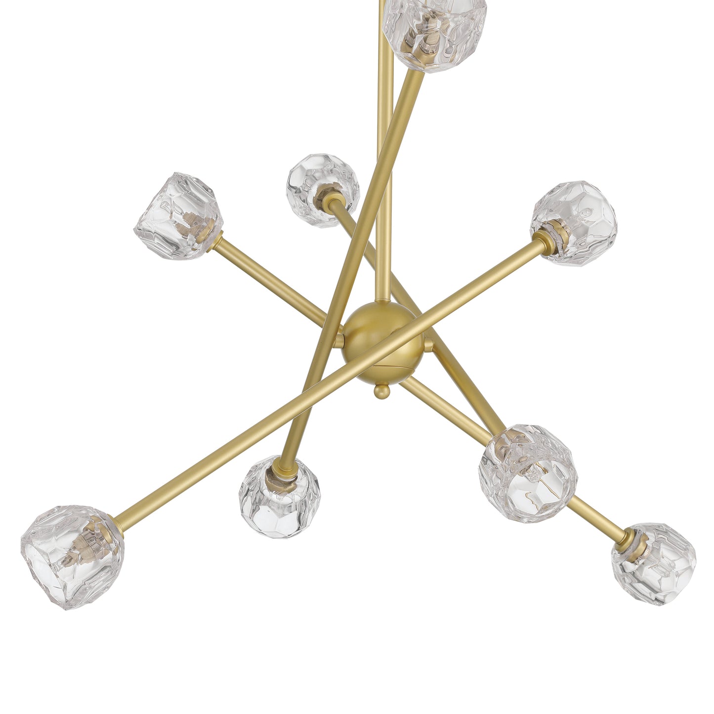 8 light sputnik glass chandelier (7) by ACROMA