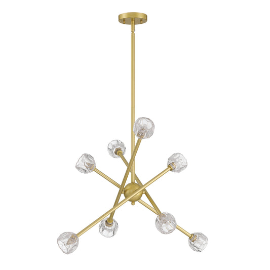 8 light sputnik glass chandelier (6) by ACROMA