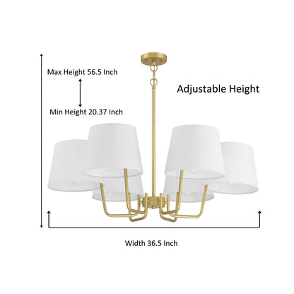 6-Light Classic Traditional Chandelier