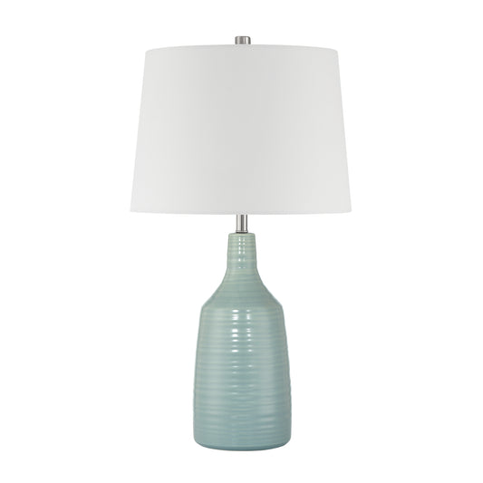1 light cyan ceramic table lamp set of 2 (7) by ACROMA