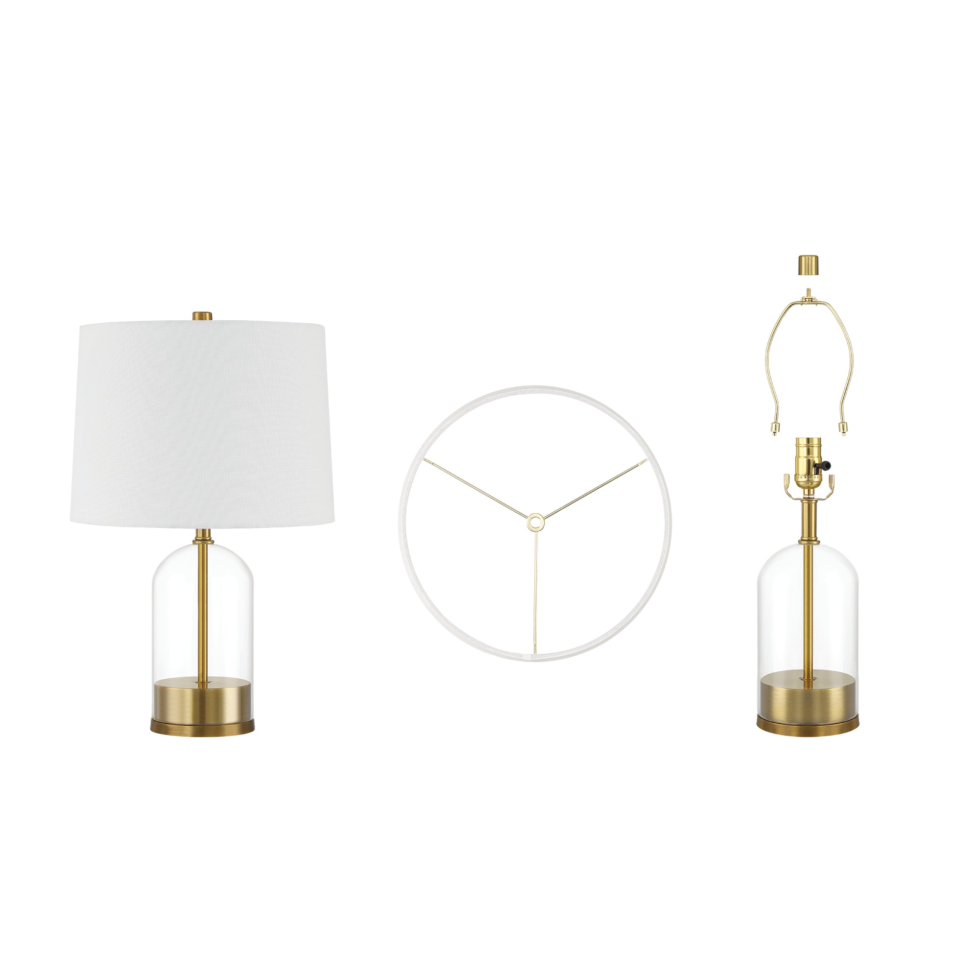 1 light golden table lamp set of 2 (6) by ACROMA