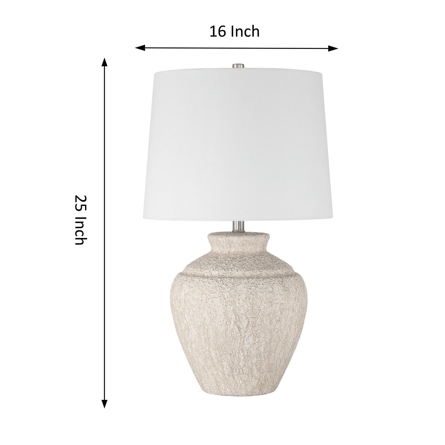 1-Light Uneven Design Table Lamp (Set of 2)