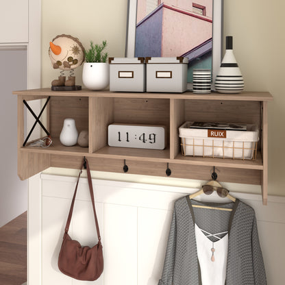 3 cabinet wide wall mounted coat rack (10) by ACROMA