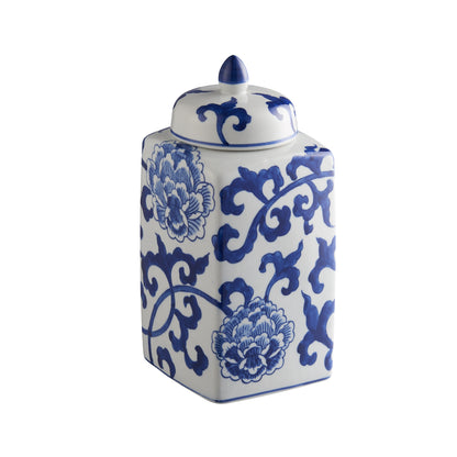 Handmade Floral Ceramic Ginger Jar / Table Vase