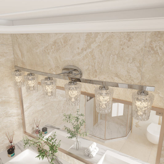 6 light honeycomb design bathroom vanity light (2) by ACROMA