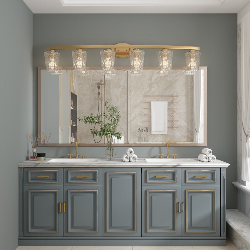 6 light honeycomb design bathroom vanity light (12) by ACROMA