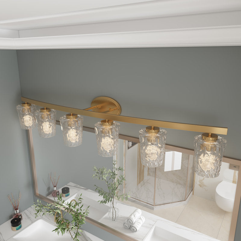 6 light honeycomb design bathroom vanity light (9) by ACROMA