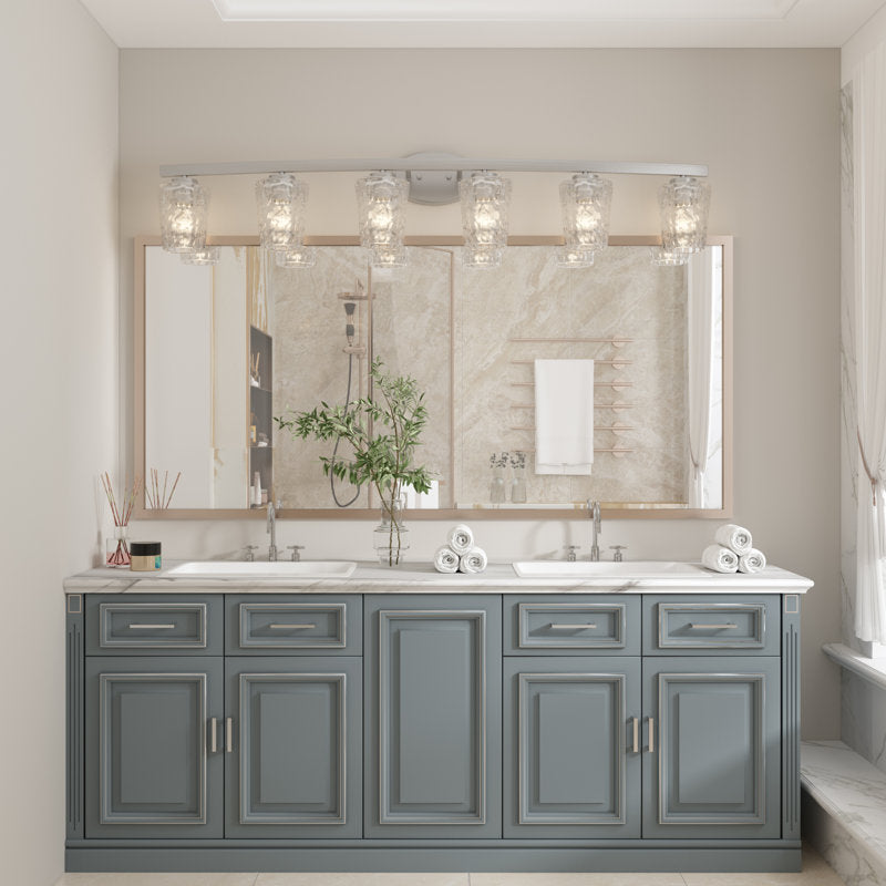 6 light honeycomb design bathroom vanity light (19) by ACROMA
