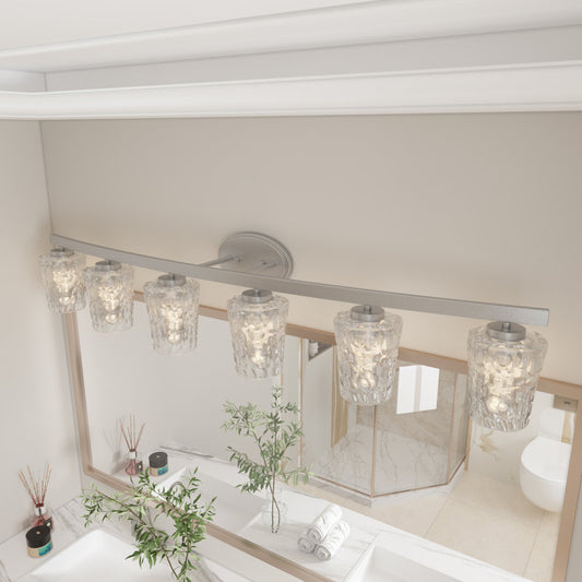 6-Light Honeycomb Design Bathroom Vanity Light