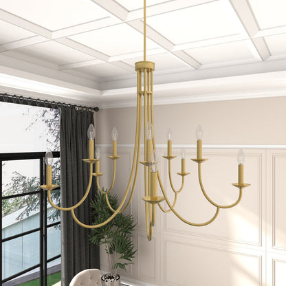 10 light candle style classic chandelier (1) by ACROMA