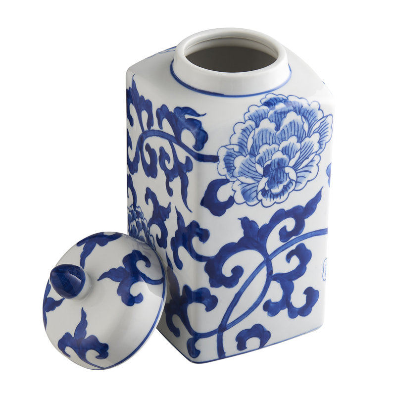 handmade blue ceramic ginger jar table vase (19) by ACROMA