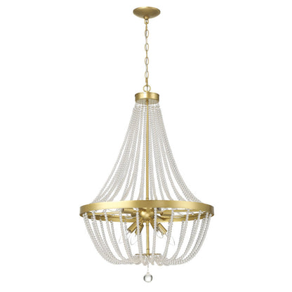32208 | 8 - Light Brass Glitter Sputnik Pendant by ACROMA™  UL