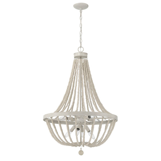 8 light wood empire chandelier (5) by ACROMA
