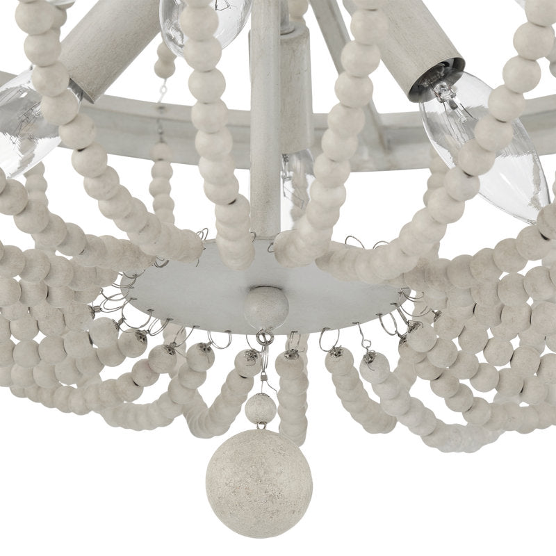 8 light wood empire chandelier (6) by ACROMA