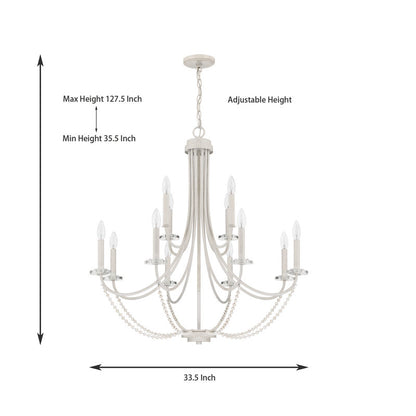 12 light classic traditional candle chandelier (10) by ACROMA