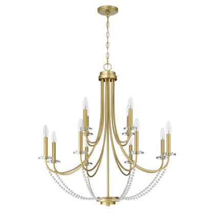 12 light candle style tiered chandelier (5) by ACROMA