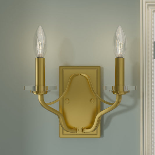 2 light candle wall sconce (1) by ACROMA