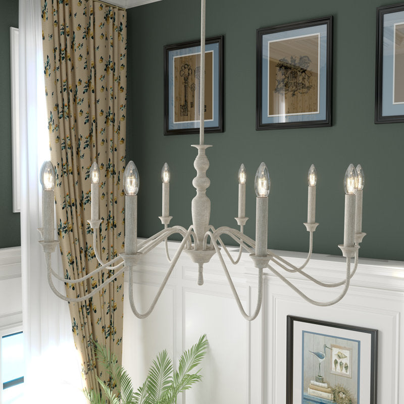 31710 | 10 - Light Dimmable Classic / Traditional Chandelier by ACROMA™  UL