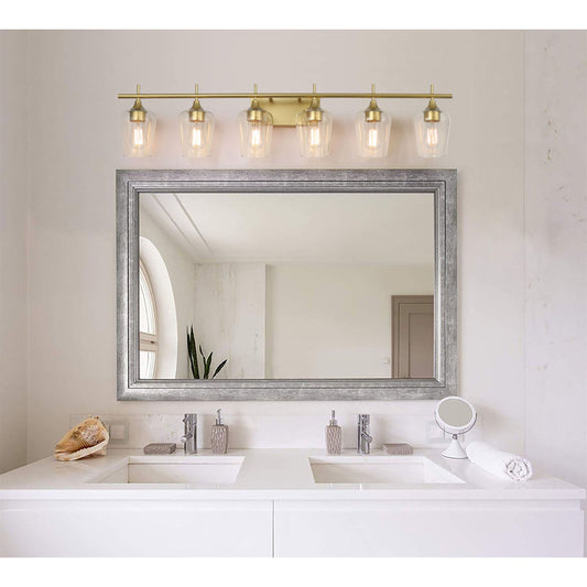6 light gold bathroom vanity light (1) by ACROMA