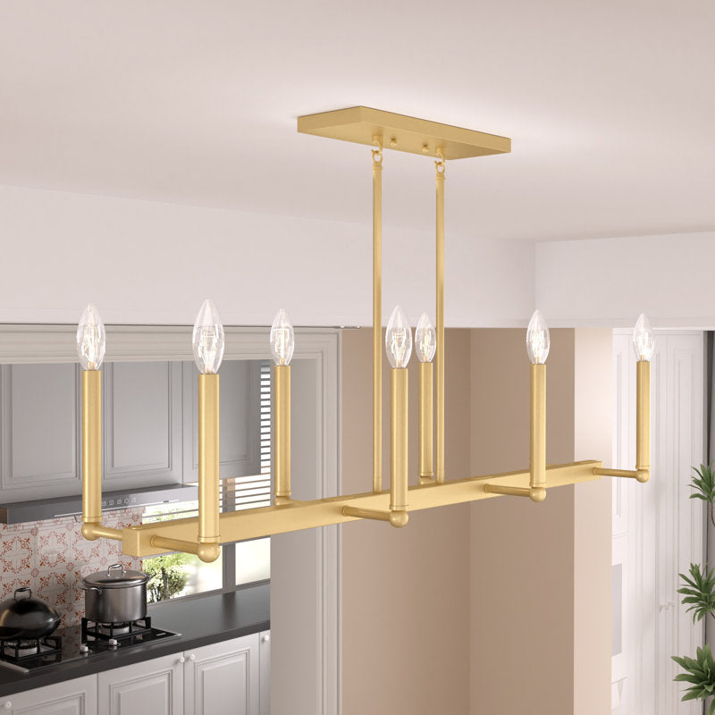 31308 | 8 - Light Dimmable Square / Rectangle Chandelier by ACROMA™  UL