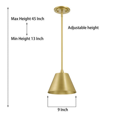 30601 | 1 - Light Brass Glitter Single Pendant by ACROMA™  UL