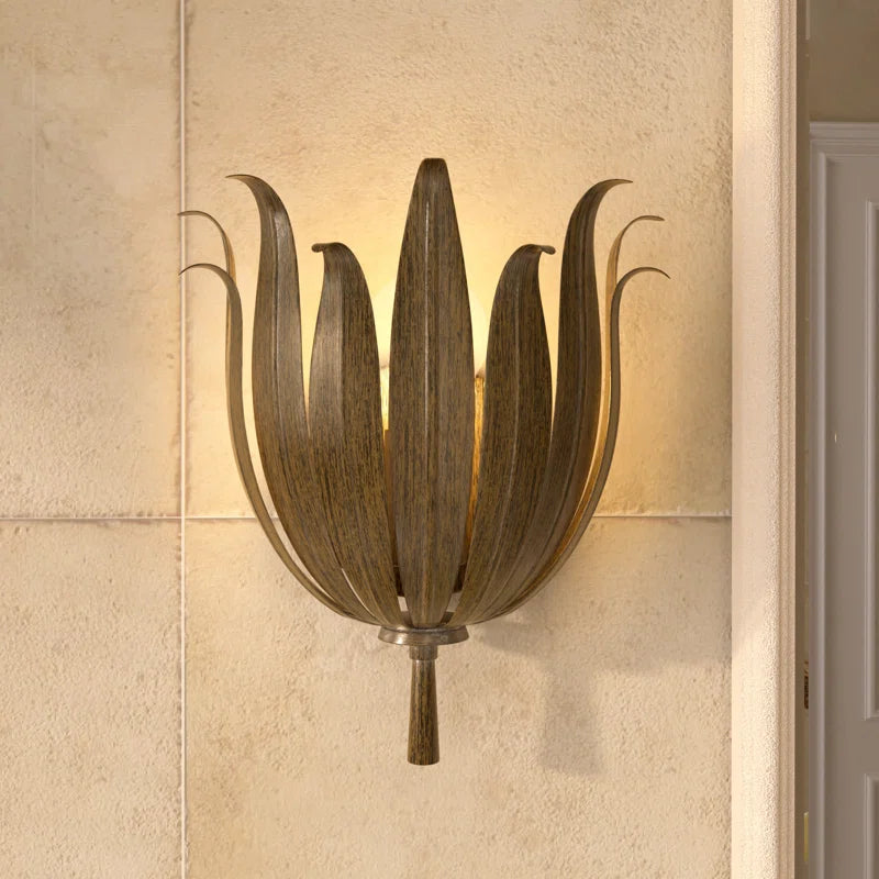 1 light half moon wall sconce (2) by ACROMA