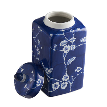 handmade blue ceramic ginger jar table vase (5) by ACROMA