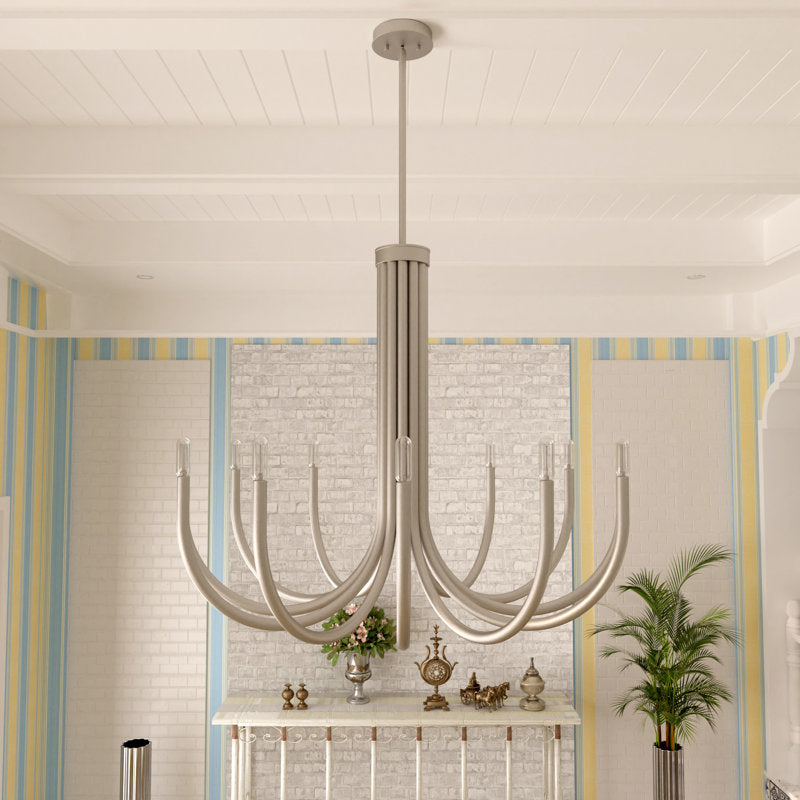 12 light modern industrial chandelier (36) by ACROMA