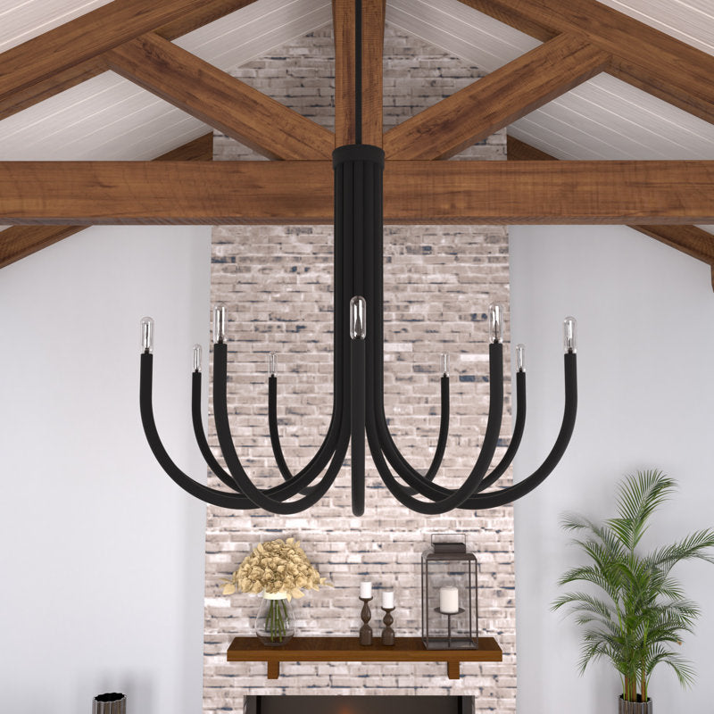 12 light modern industrial chandelier (32) by ACROMA