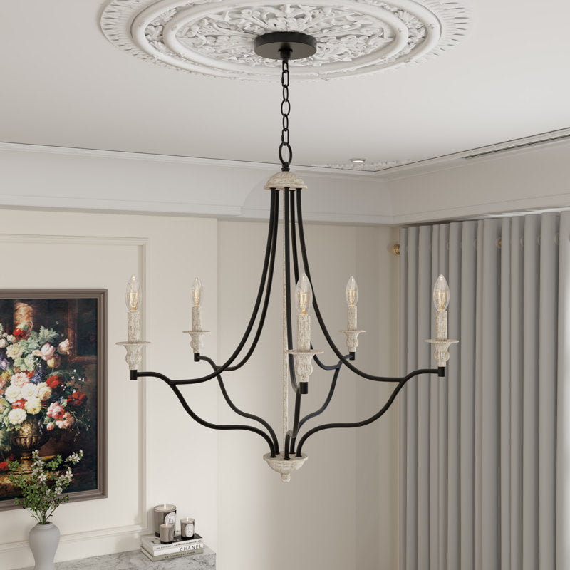 5 light classic traditional candle chandelier (1) by ACROMA