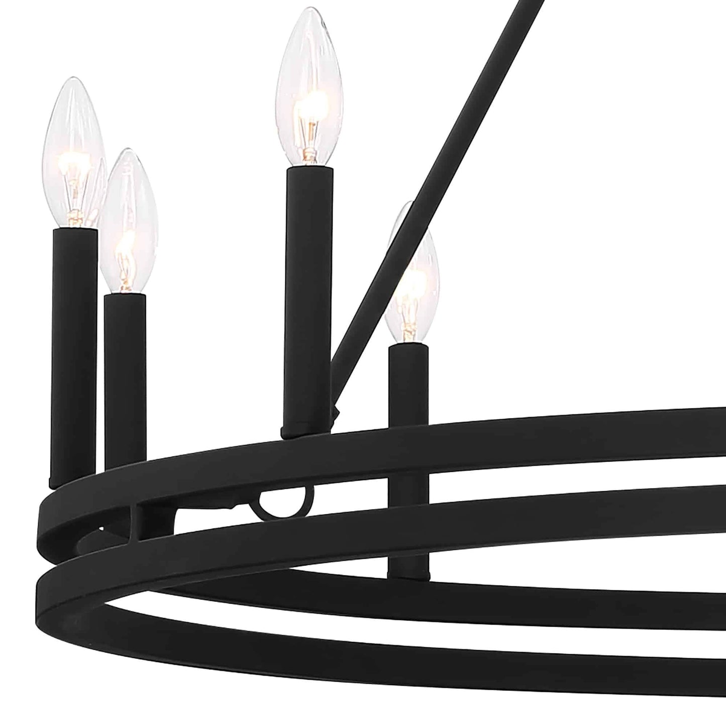 20 light candle style wagon wheel tiered chandelier (7) by ACROMA