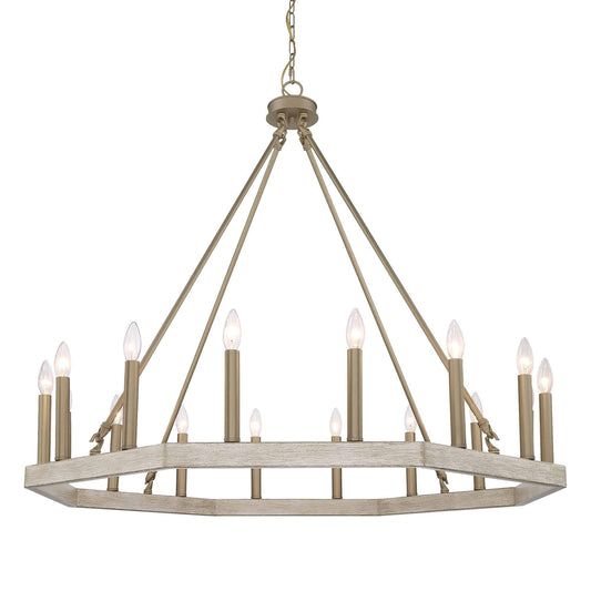 16 light candle style wagon wheel chandelier 1 (24) by ACROMA