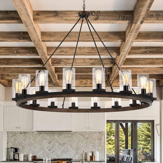 16 light wagon wheel chandelier (1) by ACROMA