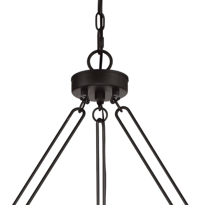 12 light candle style wagon wheel chain chandelier (27) by ACROMA