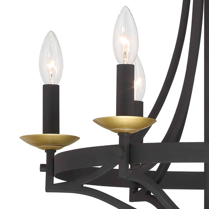 6 light candle style empire entryway chandelier (5) by ACROMA