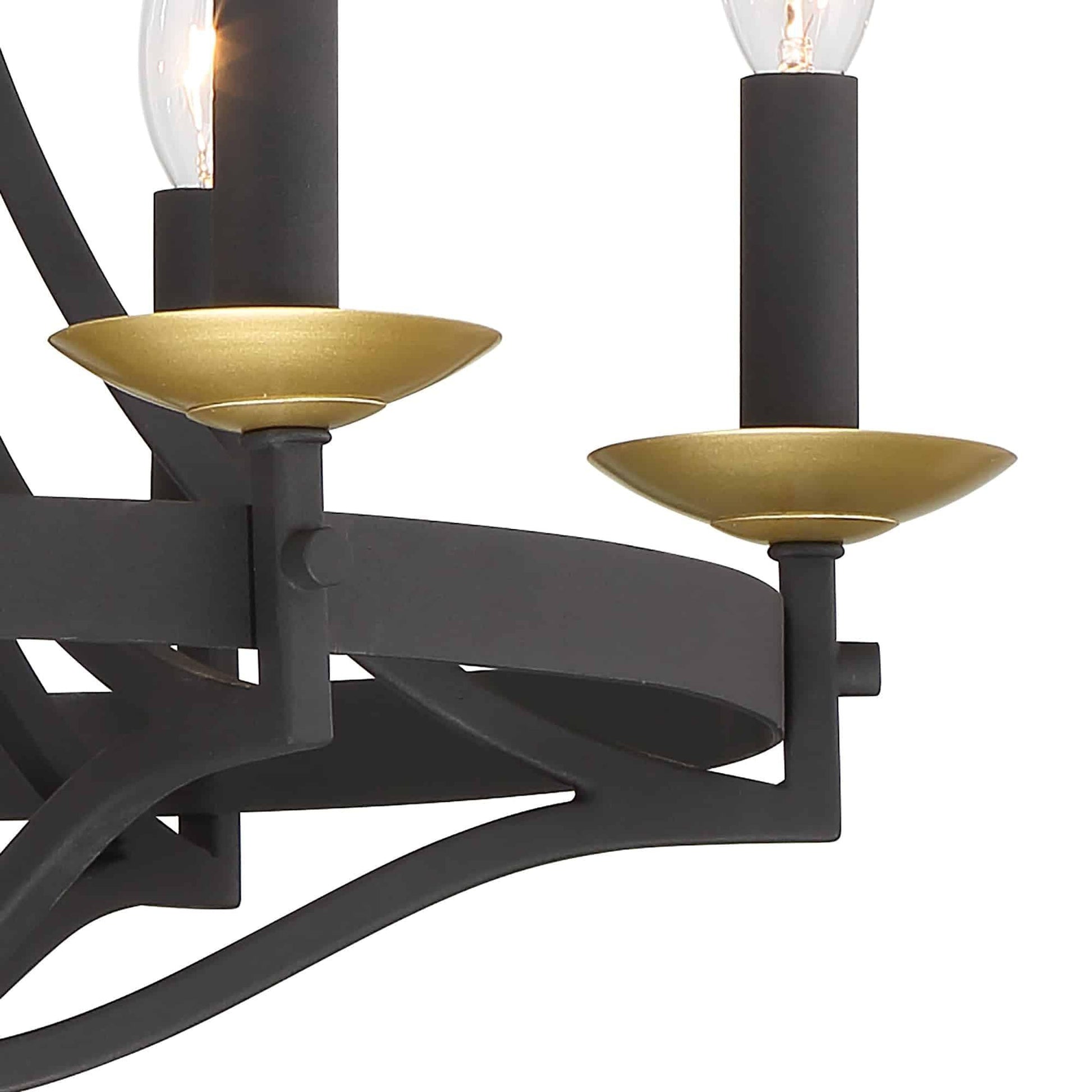 6 light candle style empire entryway chandelier (7) by ACROMA