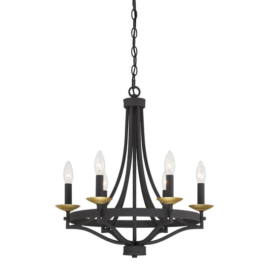 6 light candle style empire entryway chandelier (4) by ACROMA
