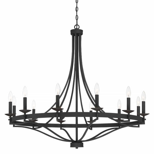 12 light classic candle style wagon wheel chandelier 1 (39) by ACROMA