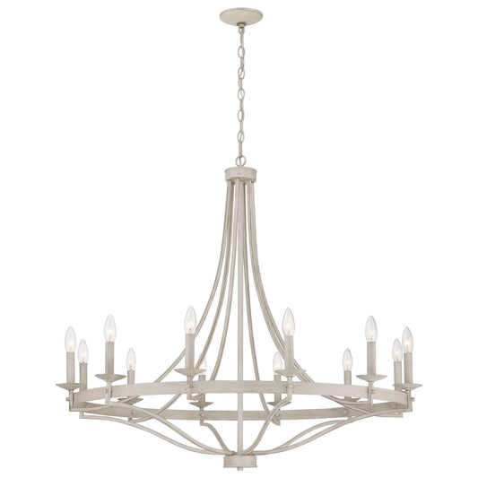 12 light classic candle style wagon wheel chandelier 1 (12) by ACROMA