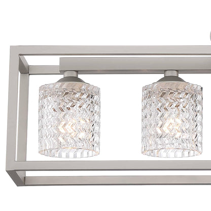 5 light lantern rectangle chandelier with accents (8) by ACROMA