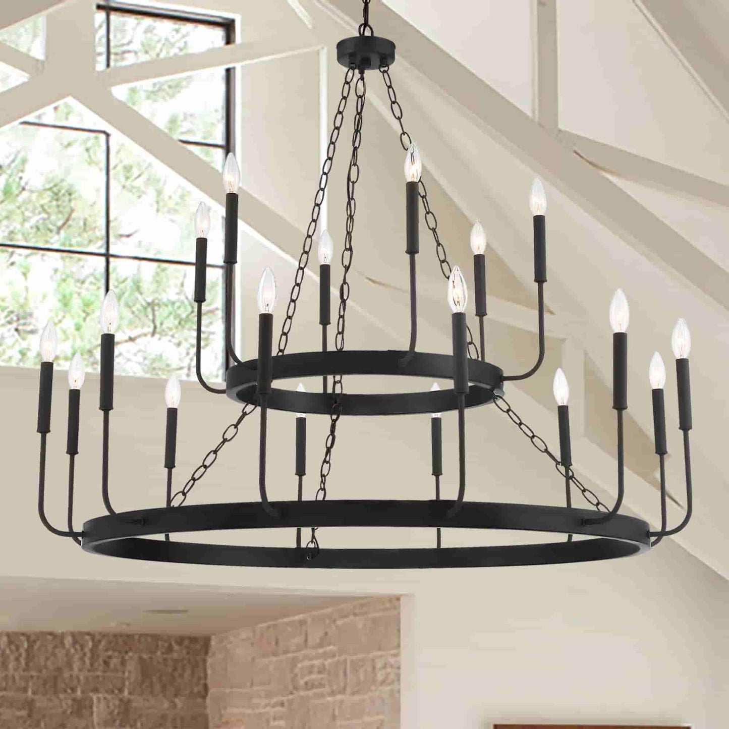 3118 | 18 - Light Candle Style Tiered Chandelier by ACROMA™  UL - ACROMA