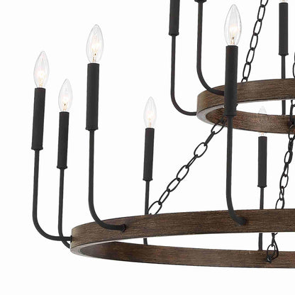 3118 | 18 - Light Candle Style Tiered Chandelier by ACROMA™  UL - ACROMA